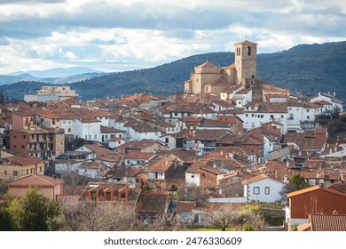 Hervas hamlet seen from north side, Ambroz Valley village. Caceres, Extremadura, Spain - Powered by Shutterstock