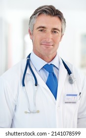 Hes the consummate medical professional. Portrait of a doctor standing in an office. - Shutterstock ID 2141078599