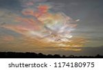 Hessay, York, England UK, February 2nd 2016 Nacreous Clouds (also known as Polar Stratospheric cloud and mother of pearl clouds) as seen from Hessay Yorkshire