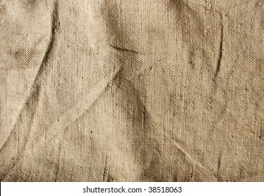 Hessian Sack. Texture Of Potato Bag. Old Cloth Background