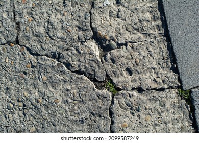 Heterogeneous texture of concrete surface close-up. - Shutterstock ID 2099587249
