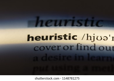 Heuristic Word In A Dictionary. Heuristic Concept.