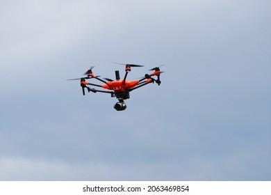 Hexacopter Dron In The Air