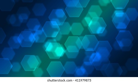 Hexagon Bokeh Wallpaper
