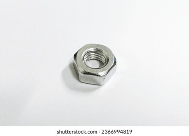 hexagon nut m10 single object - Shutterstock ID 2366994819