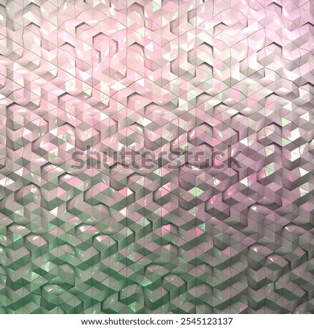 Hexagonal Aperiodic Opart is a computational and unique wall tesselation with bas relief