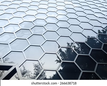 Hexagonal building facade - Powered by Shutterstock