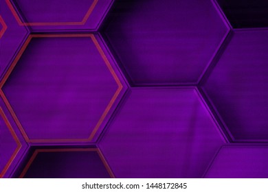 Hexagonal cells at the LED screen