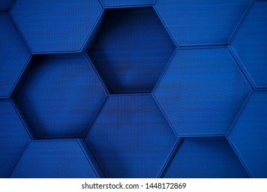 Hexagonal cells at the LED screen