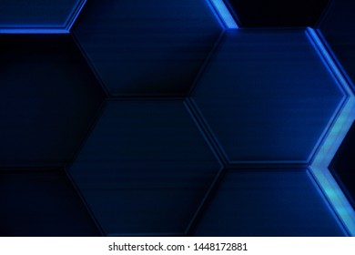 Hexagonal cells at the LED screen