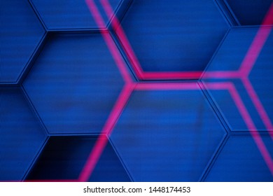 Hexagonal cells at the LED screen - Powered by Shutterstock - Get 15% off with code: PIKWIZARD15