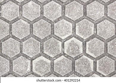 Hexagonal floor tile