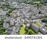 Hexham Town Centre Drone Aerial View