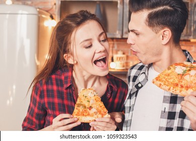 Hey You, It's My Pizza! Greedy Guy Does Not Share Food