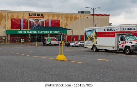 HICKORY, NC, USA-21 AUG 2018: Uhaul Distribution Center,