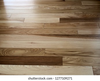 Hickory Wood Natural Floor For Use As Texture Background