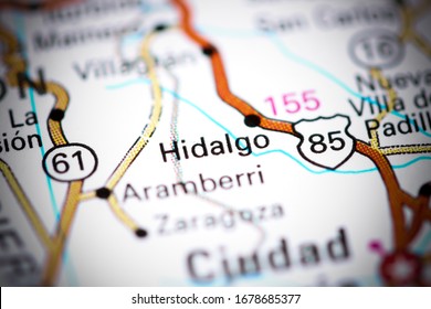 Hidalgo. Mexico On A Map