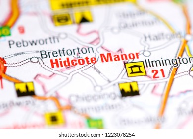 Hidcote Manor. United Kingdom On A Map