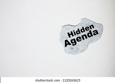 Hidden Agenda On The Broken Wall.