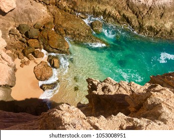 Hidden Beach At Santa Maria Bay In Los Cabos, Baja California Sur, Mexico 