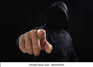 Hidden face in the shadow.male person silhouette - Powered by Shutterstock