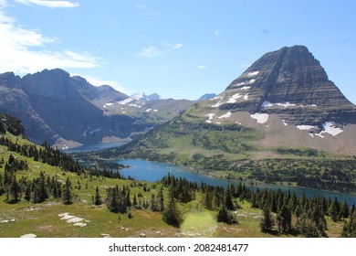 Hidden Lake In Glacier National Park, Montana. 