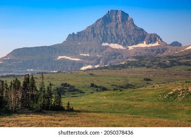 Hidden Lake Train Meadow Views At Logan Pass, Glacier National Park, Montana