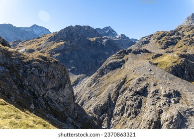 Hidden Treasures: Exploring Mountain Crevices in High Altitudes. Mountain crevices. high mountains