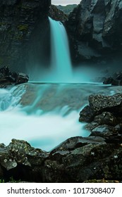 Hidden Waterfall in Iceland - Shutterstock ID 1017308407