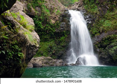 A Hidden Waterfall In Maui Hawaii