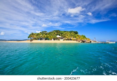 Hideaway Island--Beautiful tropical island in Vanuatu, South Pacific - Shutterstock ID 203423677