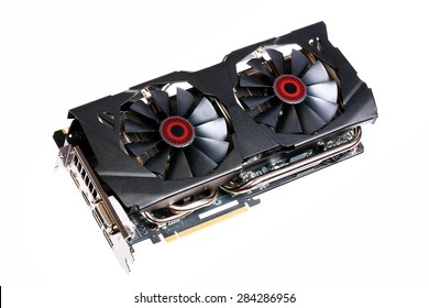 Hi-End (Hi-Fi) Computer Graphic (video) Card Isolated On White.