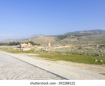 Hierapolis ancient city in Turkey near Pamukkale. Asia Minor