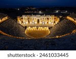 Hierapolis Pamukkale at Night, Pamukkale at night, Hierapolis at Night, Hierapolis Pamukkale Denizli Turkey at Night