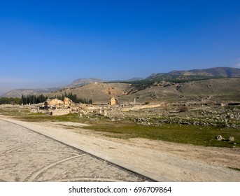 Hierapolis ruins in Turkey near Pamukkale. Asia Minor