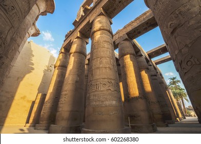 Hieroglyphs At Karnak Temple, Luxor, Egypt