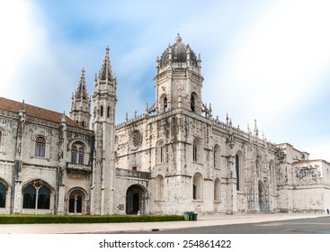 Hieronymites Monastery (Jeronimos), a UNESCO world heritage site, in Lisbon, Portugal