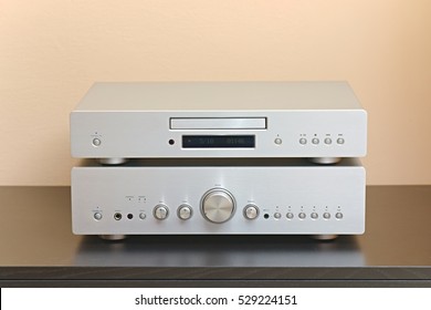 Hifi System With CD Player And Amplifier