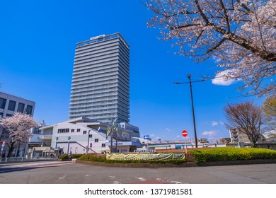 HIGASHIMURAYAMA, TOKYO / JAPAN - APRIL 3 2019 : A Scenery In Front Of The Seibu Shinjuku Line 