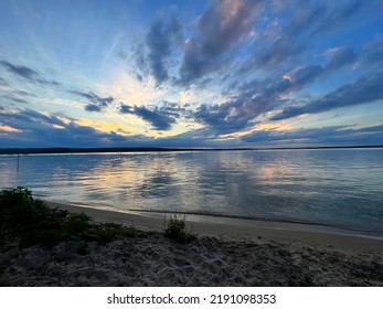 Higgins Lake Sunset, Higgins Lake Michigan 