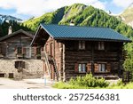 High Alpine mountains, paths, forests and river valleys of La fouly in the canton of Valais in Switzerland.
