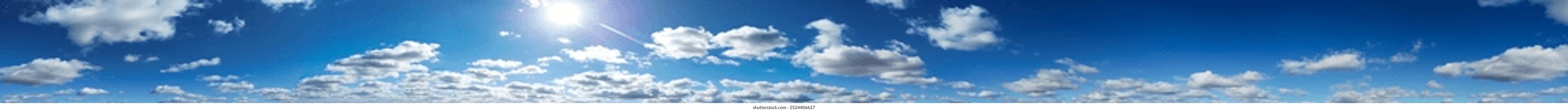 High Angle Panoramic View of Dramatic Sky and Clouds over Luton, England UK. September 28th, 2024