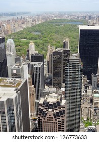 High Angle View Around Central Park In New York (USA)