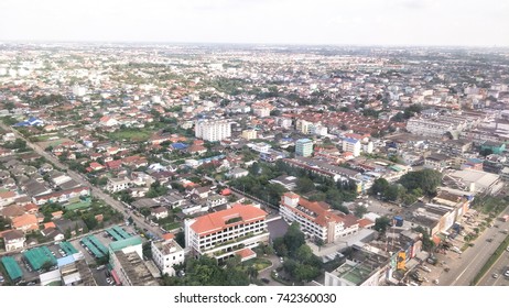 High angle view of dense community.