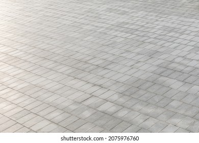 High angle view of empty city square floor - Shutterstock ID 2075976760