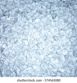 High Angle View Of Heap Of Man Made Ice