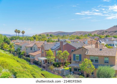 High angle view of a house in Ladera Ranch in Southern California