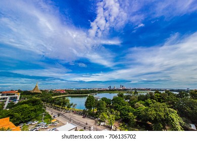 High Angle View Of Khon Kaen