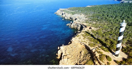 High angle view of a lighthouse