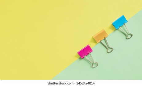 coloured bulldog clips